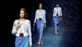 Nel blu dipinto di blu… anche in passerella