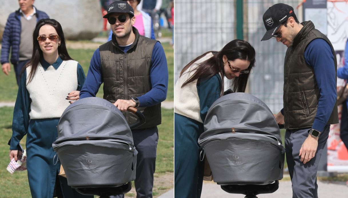 Aurora Ramazzotti e Goffredo, prima passeggiata con il piccolo Cesare