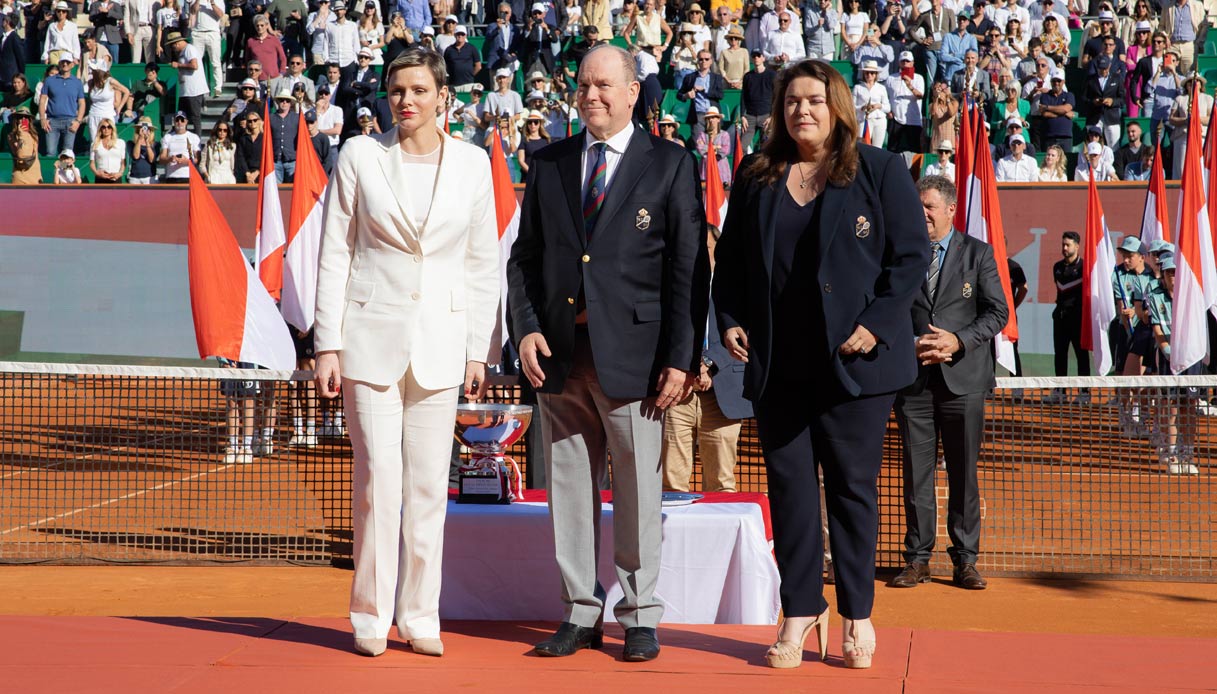 Charlene di Monaco Mélanie-Anotinette de Massy Alberto di Monaco Monte-Carlo Masters