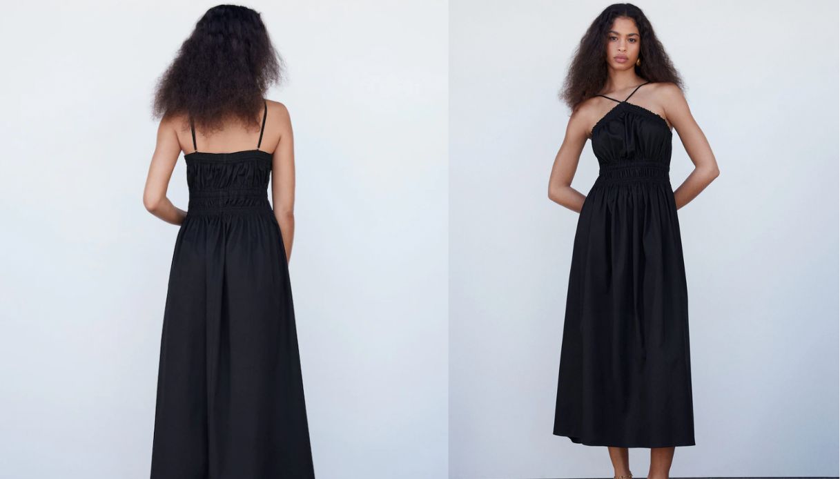 abito nero curvy