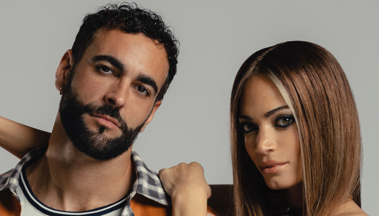 Elodie sfoggia un nuovo look per “Pazza musica”. E Mengoni la bacia