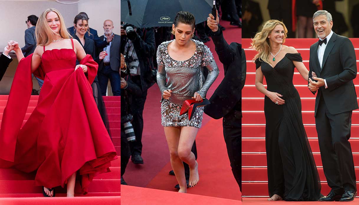 Cannes, Jennifer, Kristen e Julia: a piedi nudi sul red carpet
