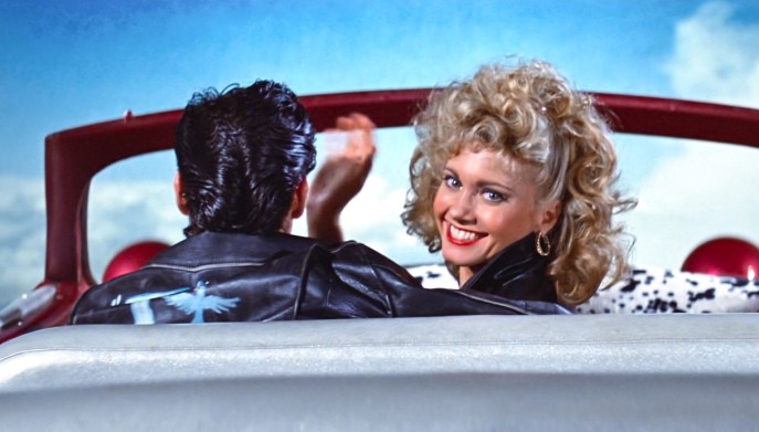 Finale di "Grease" con John Travolta e Olivia Newton John