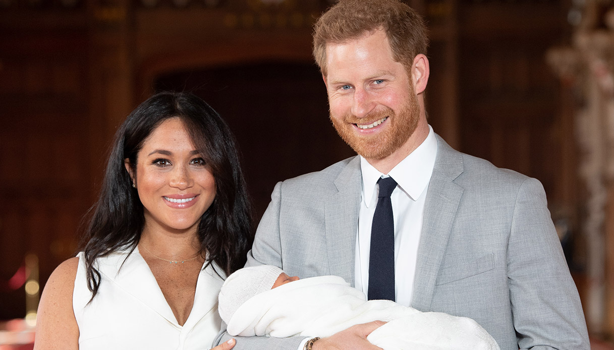 Meghan Markle e il Principe Harry con Archie