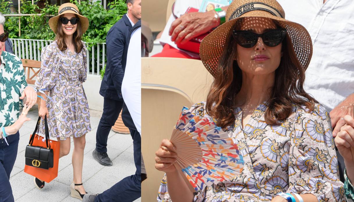 Natalie Portman con un abito a fiori