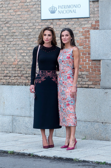 Letizia di Spagna Rania di Giordania look