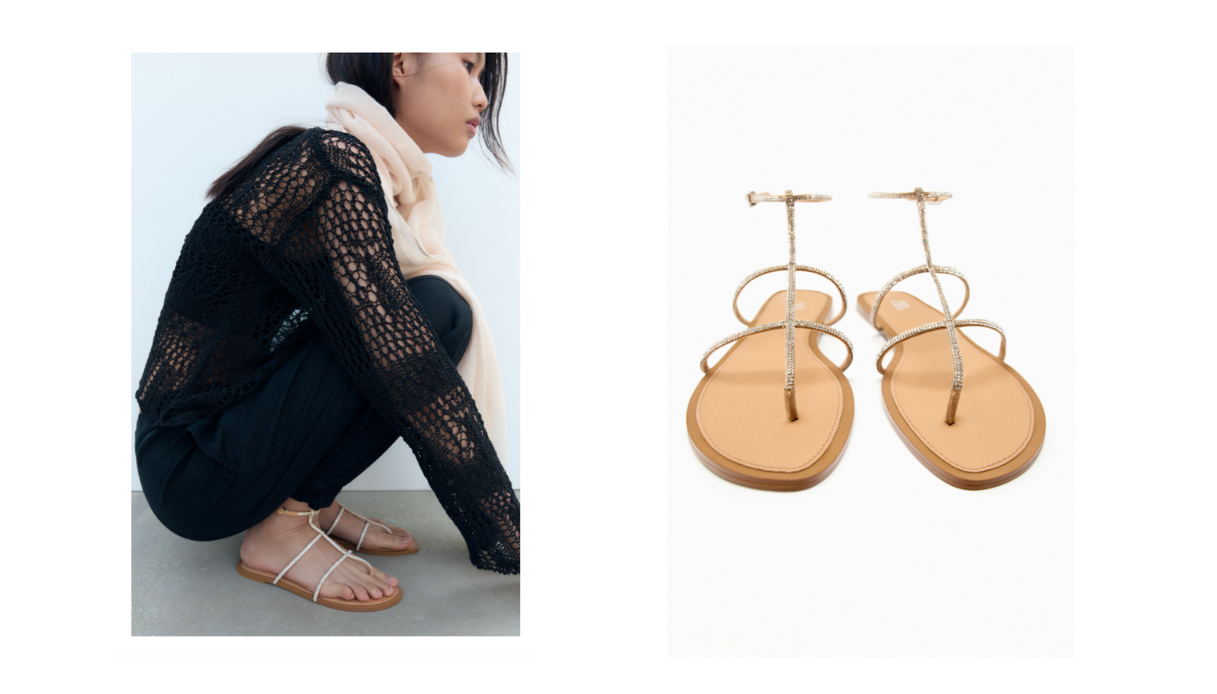 sandalo flat elegante low cost