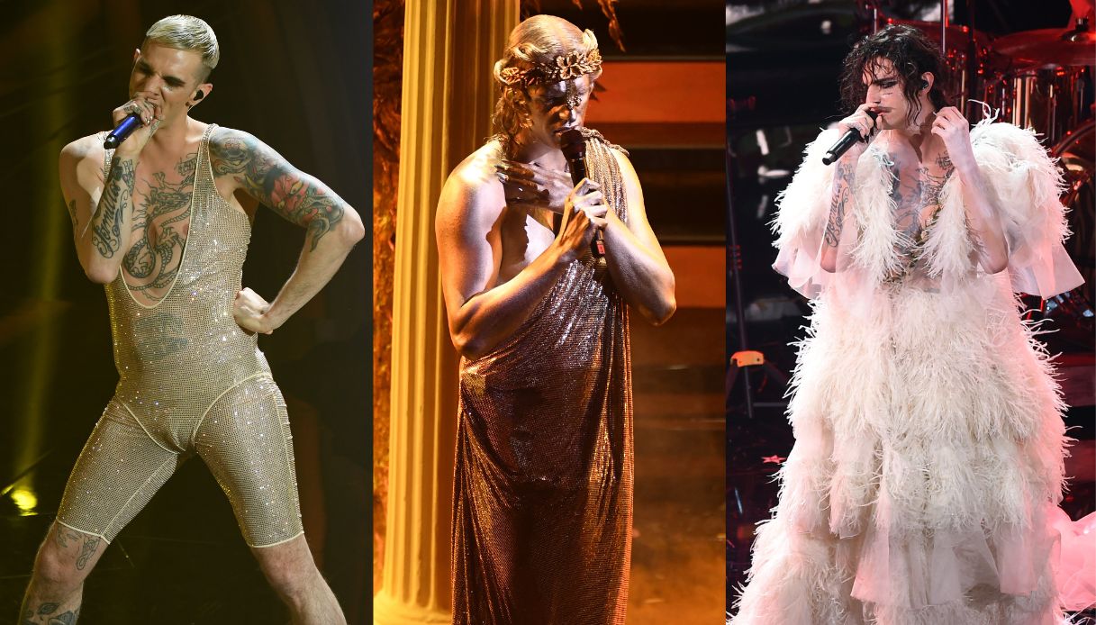 Achille Lauro, 10 look da divo spregiudicato e trasgressivo (e quanti scandali)