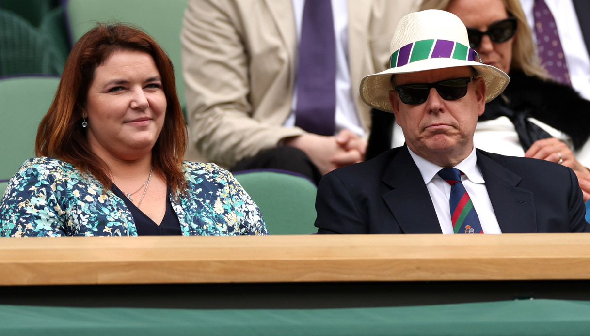 Melanie-Antoinette de Massy Alberto di Monaco Wimbledon