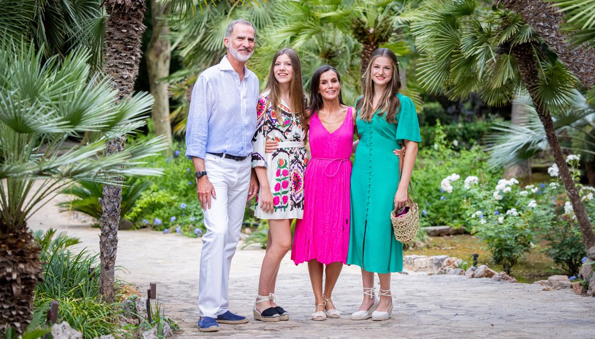 La famiglia reale spagnola quest'anno a Maiorca