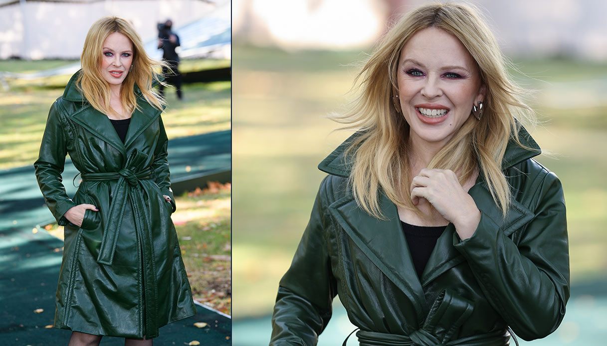 Kylie Minogue ospite al "Burberry-show" durante la London Fashion Week di settembre 2023