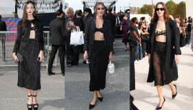 Paris Fashion Week, sotto la giacca niente: il nuovo trend delle celeb
