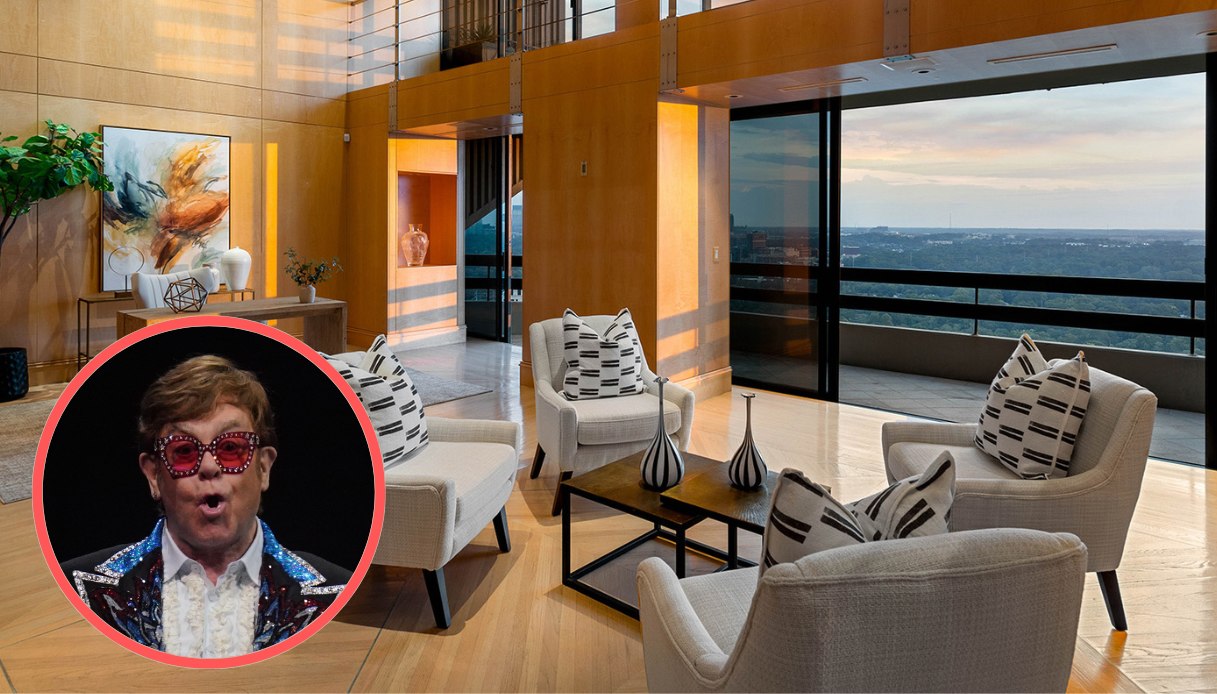 Elton John dice basta agli USA: venduto a 7 milioni lo spettacolare attico di Atlanta