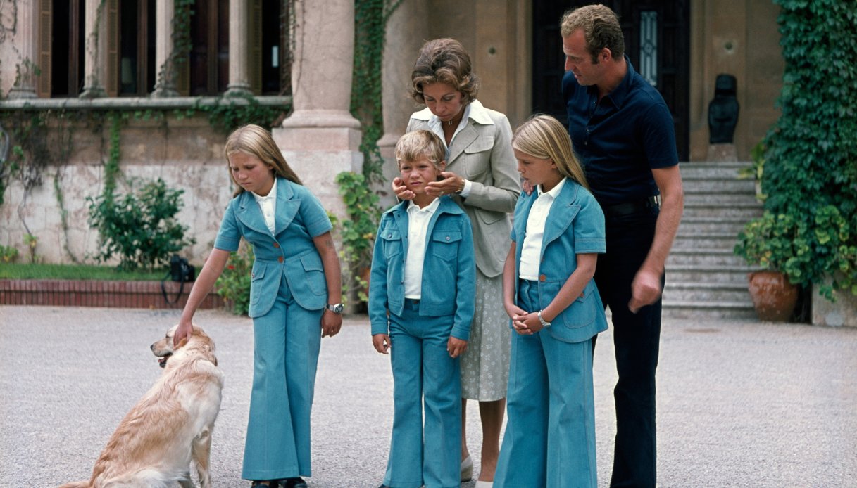 La famiglia reale spagnola negli anni Settanta