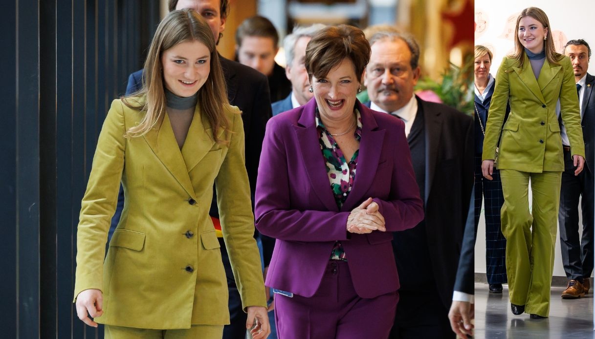 Elisabetta del Belgio, la visita all'Ospedale e i dettagli del look