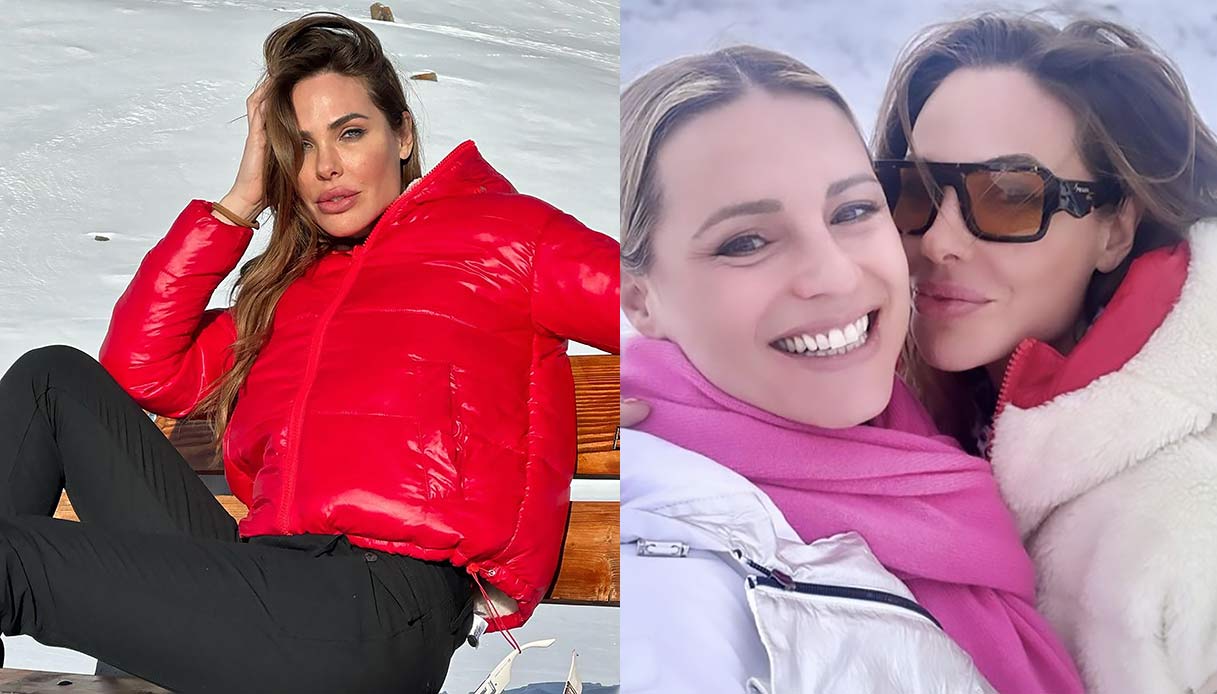 Ilary Blasi e Michelle Hunziker in vacanza sulla neve