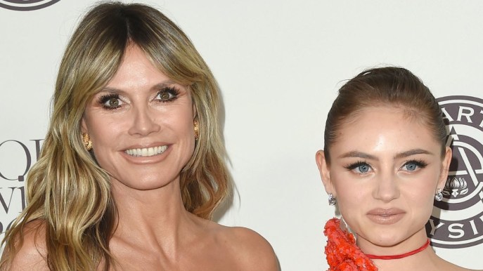 Heidi e Leni Klum, look scintillanti e senza spalline per il Gala a Los Angeles