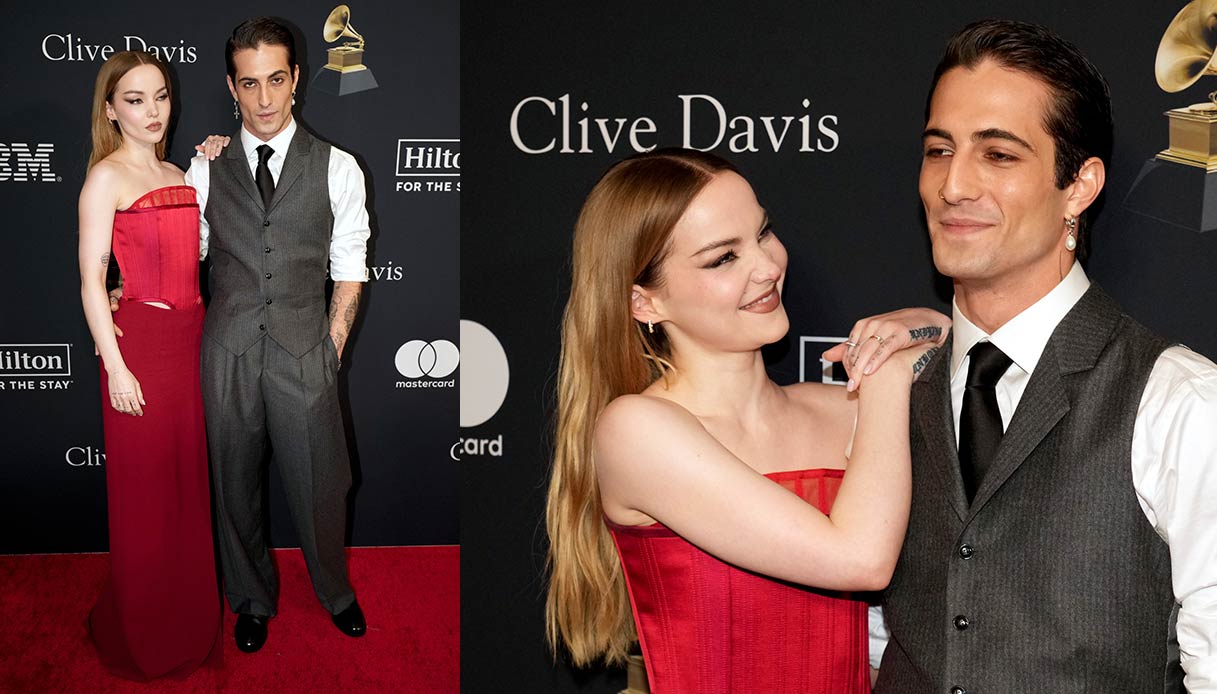 Damiano David e Dove Cameron al Gala Pre-Grammy 2024