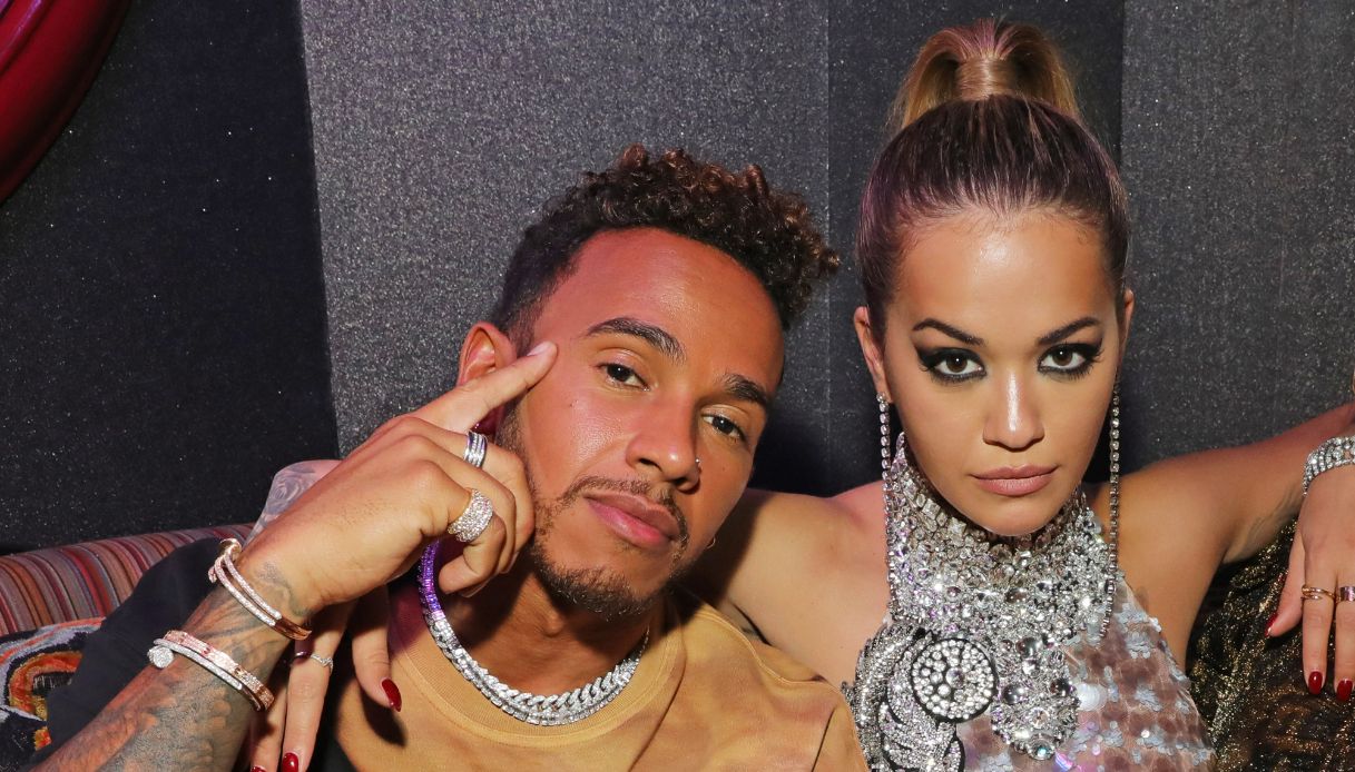 Hamilton con Rita Ora