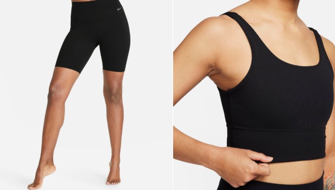 Pantaloncini e bra Nike