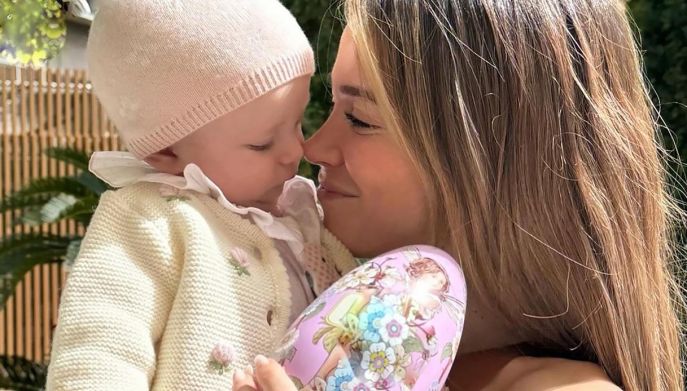 Diletta Leotta e la figlia Aria