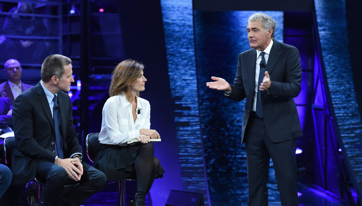 Alessandra Moretti e Massimo Giletti
