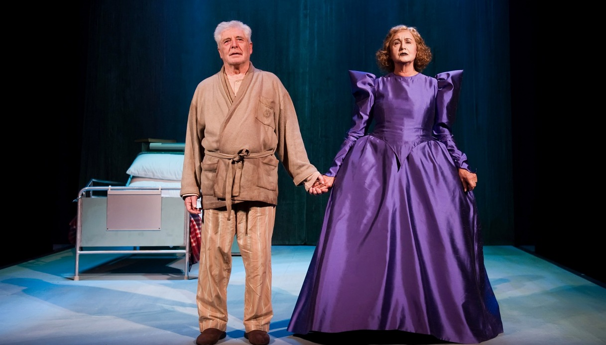 Ugo Pagliai e Paola Gassman alla prova generale di Wordstar(s), Teatro Goldoni di Venezia