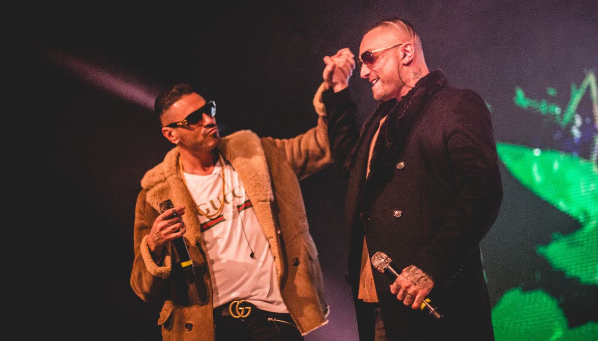 Marracash e Guè in concerto