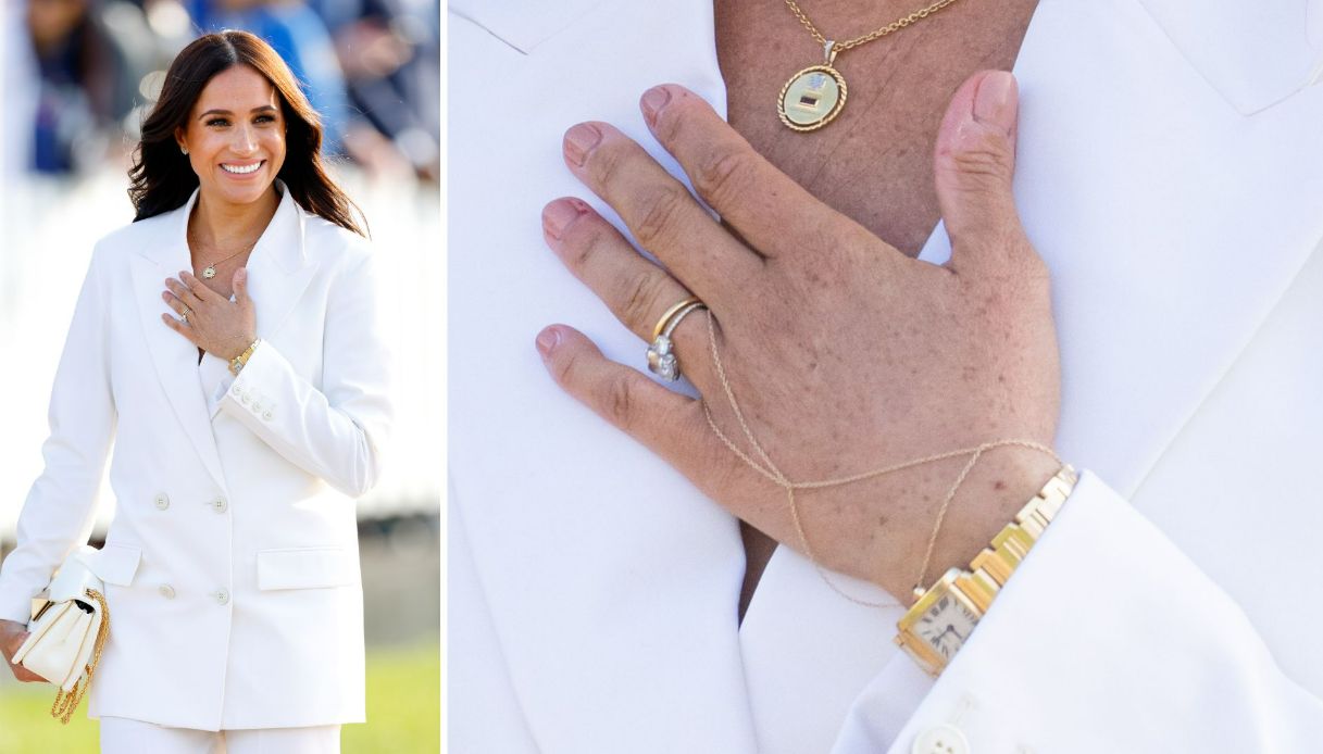 Meghan Markle con orologio Cartier