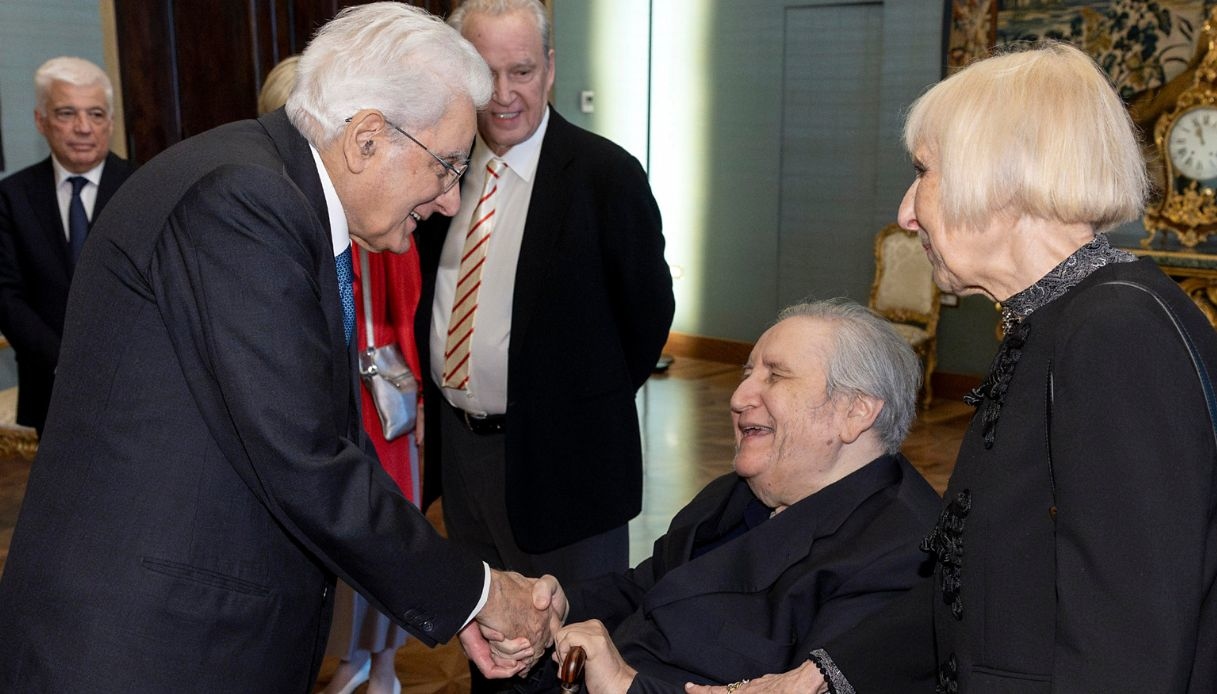 Sergio Mattarella e Vincenzo Mollica