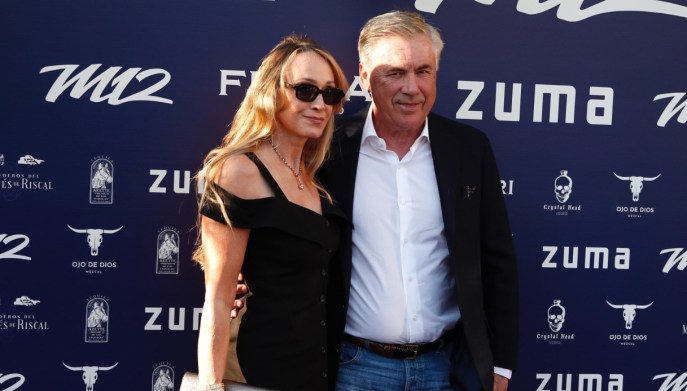 Carlo Ancelotti e Mariann Barrena McClay