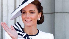 Kate Middleton, i look al Trooping the Colour