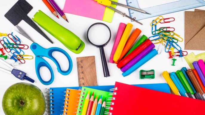 Tutto il materiale scolastico per il rientro a scuola
