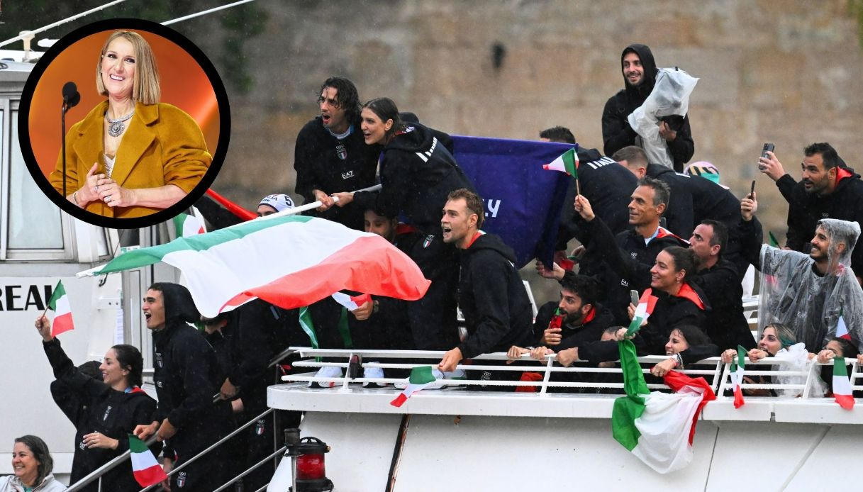 Olimpiadi 2024, cerimonia d’apertura. Top e flop: Tamberi perde la fede (5), brividi con Céline Dion (10)