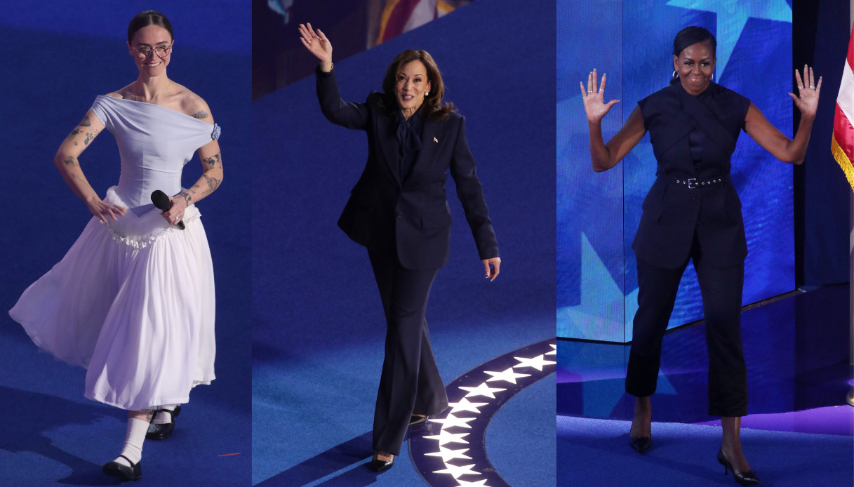 Convetion dei Democratici, il significato dietro i look di Kamala Harris e Michelle Obama