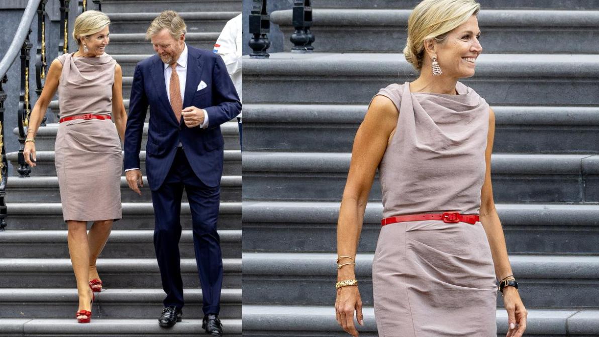 Maxima d’Olanda raggiante per le medaglie olimpiche ricicla l’abito (ma sbaglia scarpe)