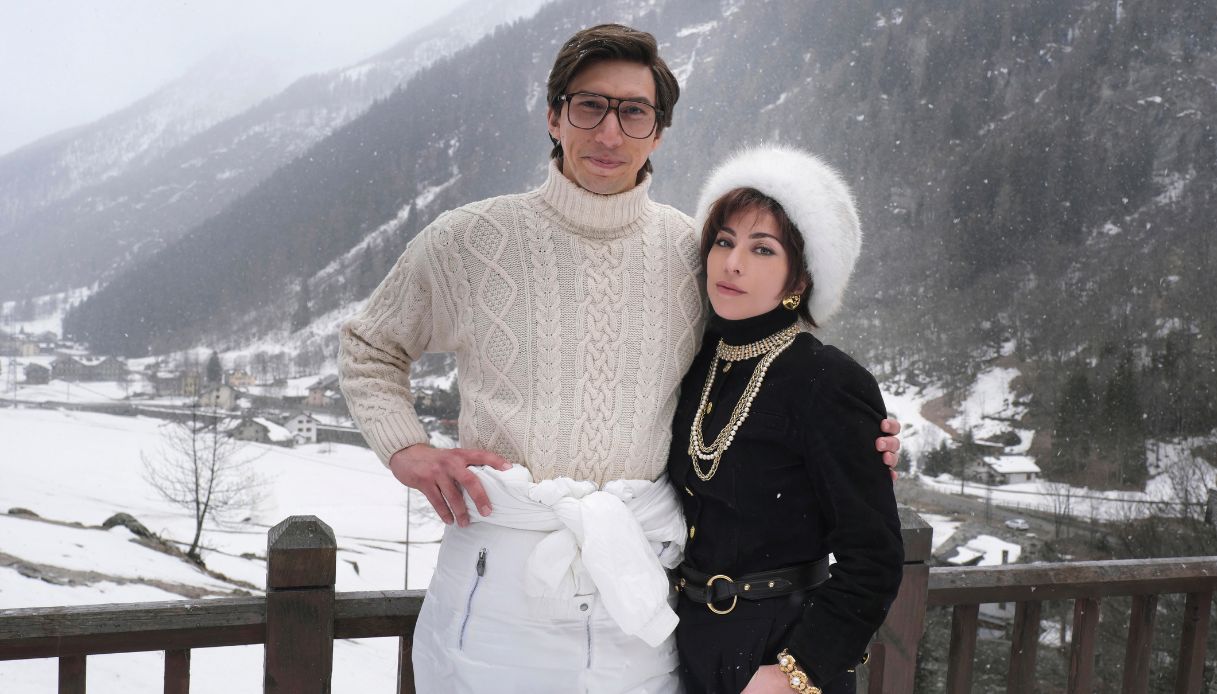 Lady Gaga e Adam Driver in "House of Gucci"