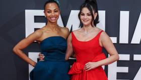 Zoe Saldana e Selena Gomez in blu e rosso stregano Londra
