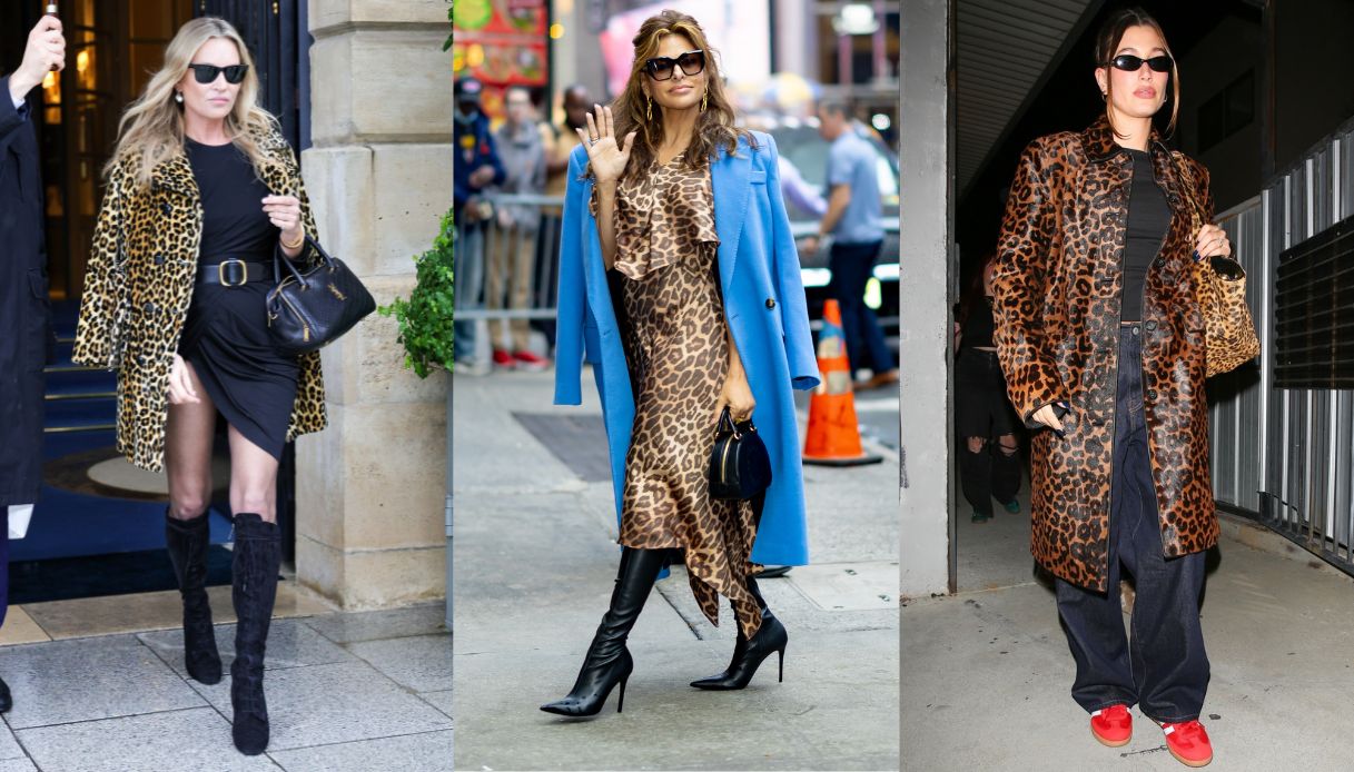 Da Kate Moss ad Hailey Bieber: è l’animalier la tendenza grintosa dell’autunno che piace alle star