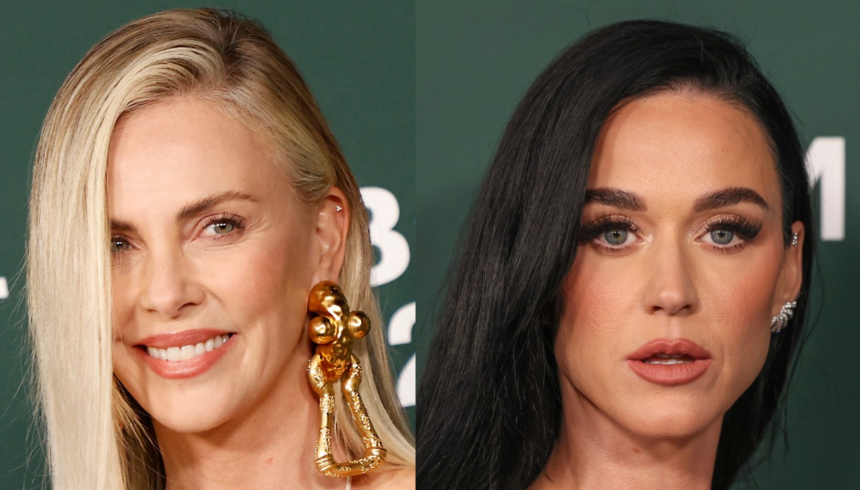 Charlize Theron premiata e Katy Perry sfila in seta: i look top del Baby2Baby Gala