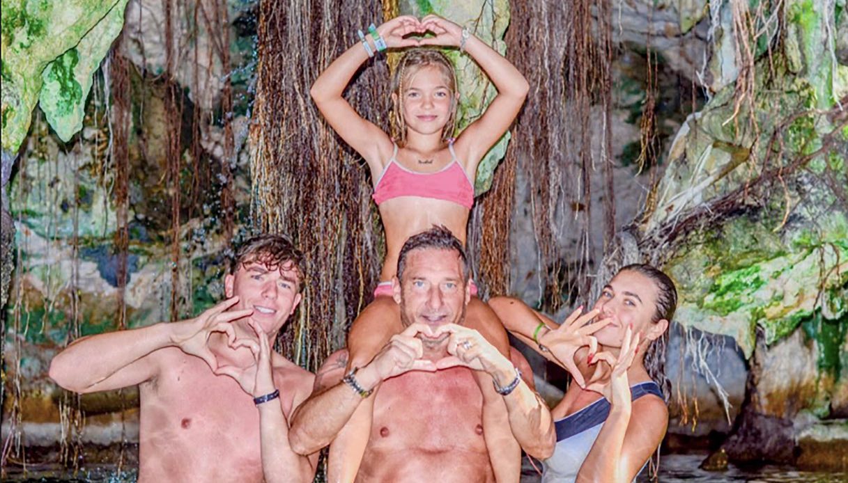 Famiglia Totti ai Caraibi